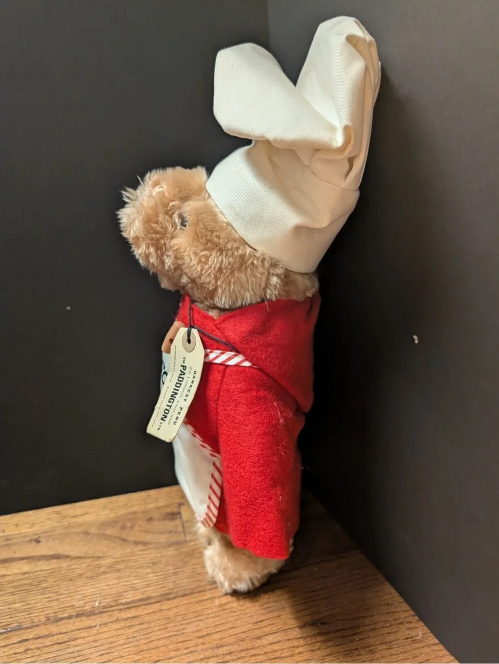 Vintage 1972 Paddington Bear Chef Plush Collectible 16